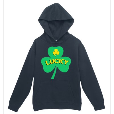 Lucky Shamrock St.Patrick's Day Urban Pullover Hoodie