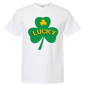 Lucky Shamrock St.Patrick's Day Garment-Dyed Heavyweight T-Shirt