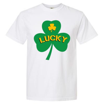 Lucky Shamrock St.Patrick's Day Garment-Dyed Heavyweight T-Shirt