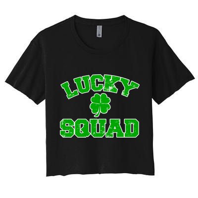 Lucky Squad Irish Clover Crop Top