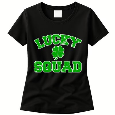 Lucky Squad Irish Clover Womens T-Shirt