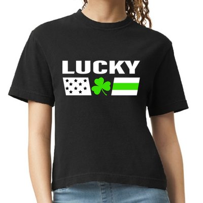 Lucky St. Patrick's Day Comfort Colors Boxy T-Shirt