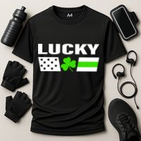 Lucky St. Patrick's Day Cooling Performance Crew T-Shirt