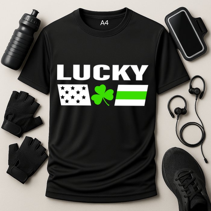 Lucky St. Patrick's Day Cooling Performance Crew T-Shirt