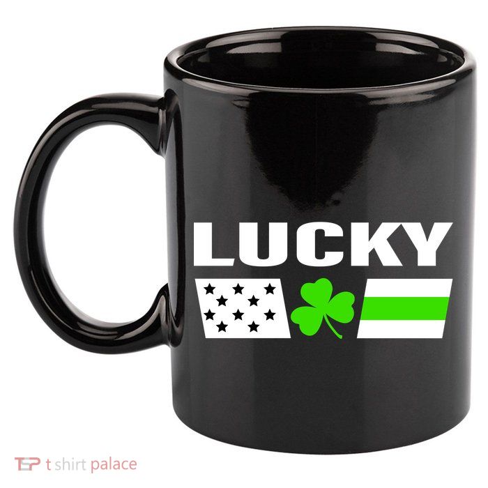 Lucky St. Patrick's Day 11oz C Handle Ceramic Mug