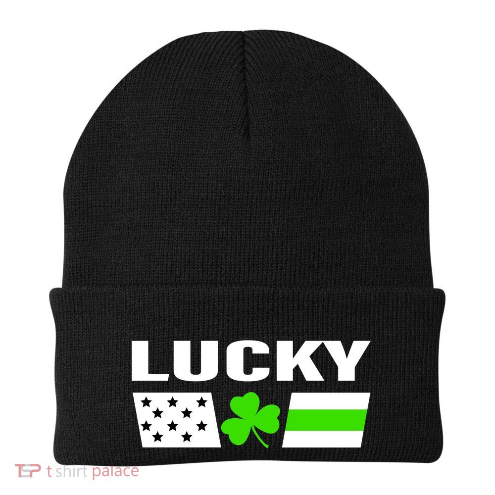 Lucky St. Patrick's Day Knit Cap Winter Beanie
