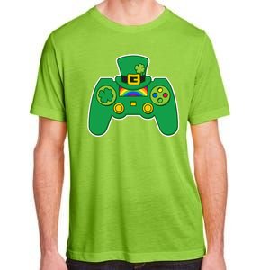 Lucky St Patrick's Day Video Game Controller Adult ChromaSoft Performance T-Shirt