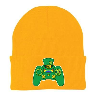 Lucky St Patrick's Day Video Game Controller Knit Cap Winter Beanie