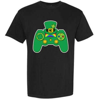 Lucky St Patrick's Day Video Game Controller Garment-Dyed Heavyweight T-Shirt