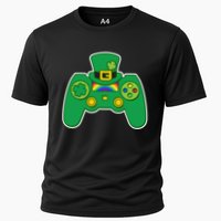 Lucky St Patrick's Day Video Game Controller Performance Shirt