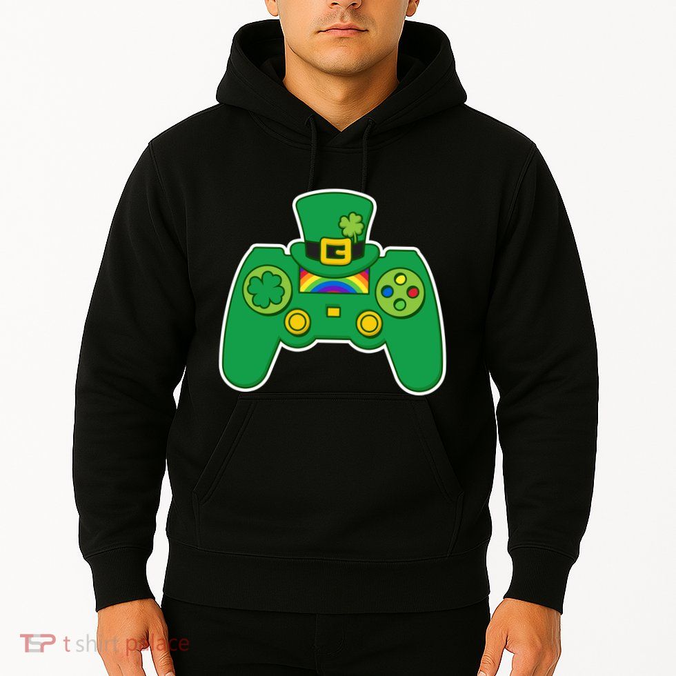 Lucky St Patrick's Day Video Game Controller Hoodie