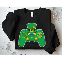 Lucky St Patrick's Day Video Game Controller Sweatshirt