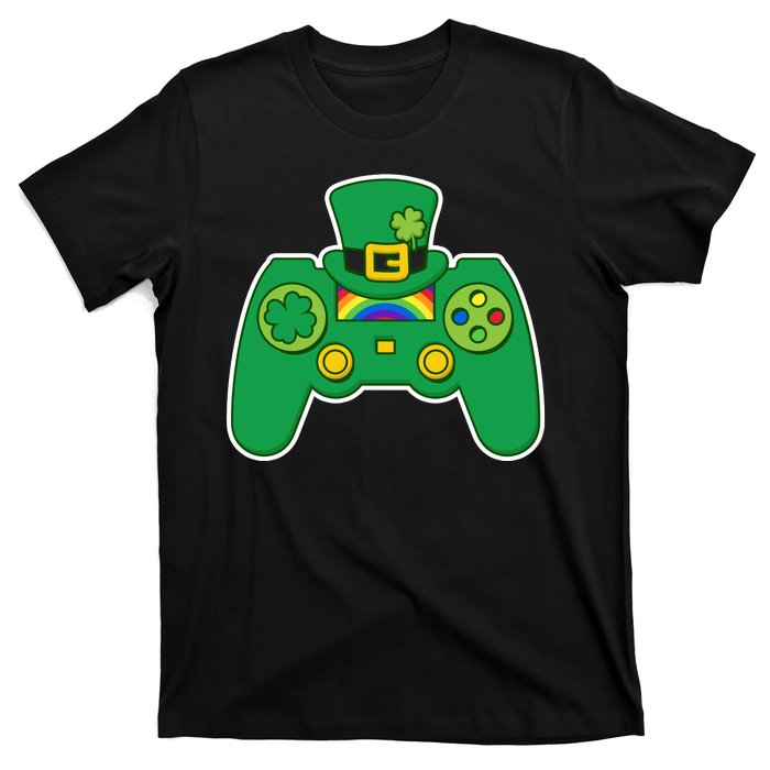 Lucky St Patrick's Day Video Game Controller T-Shirt