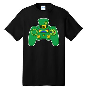 Lucky St Patrick's Day Video Game Controller Tall T-Shirt