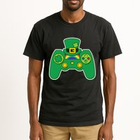 Lucky St Patrick's Day Video Game Controller Tall T-Shirt