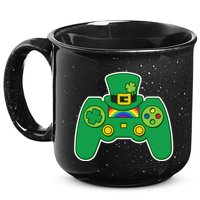 Lucky St Patrick's Day Video Game Controller 15oz Campfire Ceramic Mug
