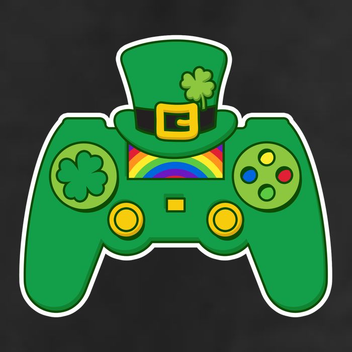 Lucky St Patrick's Day Video Game Controller Beanie