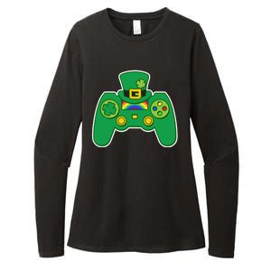 Lucky St Patrick's Day Video Game Controller Womens CVC Long Sleeve Shirt