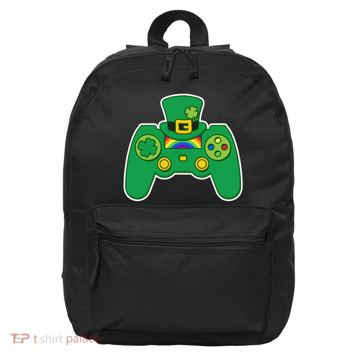Lucky St Patrick's Day Video Game Controller 16 in Basic Backpack
