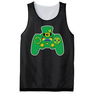 Lucky St Patrick's Day Video Game Controller Mesh Reversible Basketball Jersey Tank