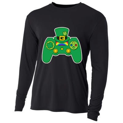 Lucky St Patrick's Day Video Game Controller Cooling Performance Long Sleeve Crew