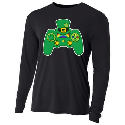 Lucky St Patrick's Day Video Game Controller Cooling Performance Long Sleeve Crew