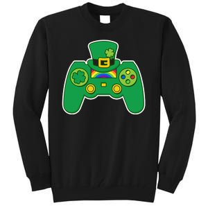 Lucky St Patrick's Day Video Game Controller Tall Sweatshirt