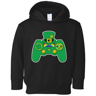 Lucky St Patrick's Day Video Game Controller Toddler Hoodie