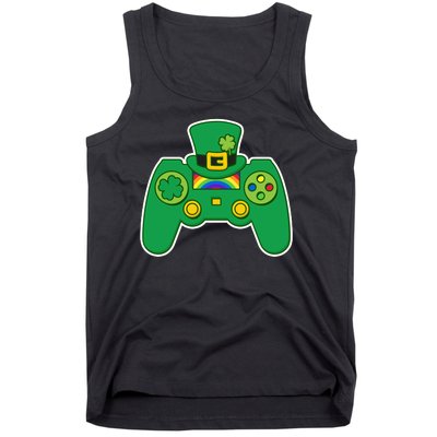 Lucky St Patrick's Day Video Game Controller Tank Top