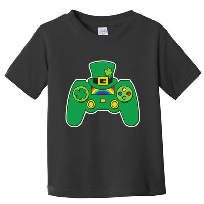 Lucky St Patrick's Day Video Game Controller Toddler T-Shirt