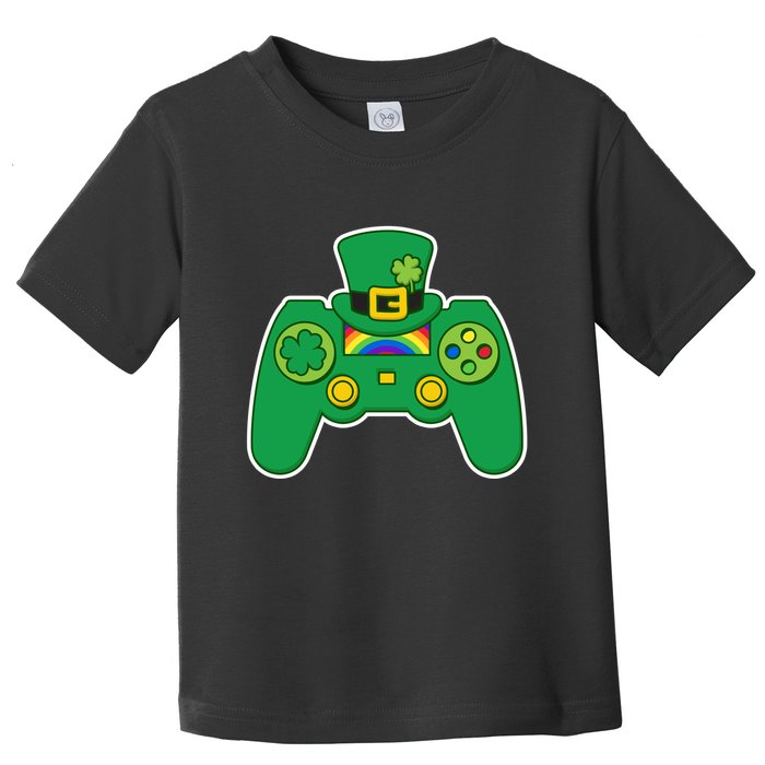 Lucky St Patrick's Day Video Game Controller Toddler T-Shirt