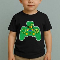 Lucky St Patrick's Day Video Game Controller Toddler T-Shirt