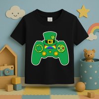 Lucky St Patrick's Day Video Game Controller Toddler T-Shirt