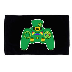 Lucky St Patrick's Day Video Game Controller Microfiber Hand Towel