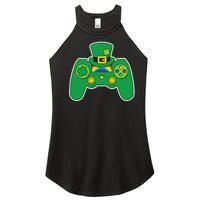 Lucky St Patrick's Day Video Game Controller Women’s Perfect Tri Rocker Tank