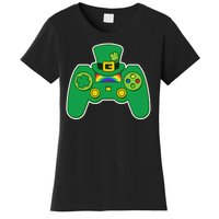 Lucky St Patrick's Day Video Game Controller Women's T-Shirt