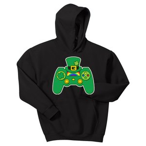 Lucky St Patrick's Day Video Game Controller Kids Hoodie