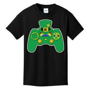 Lucky St Patrick's Day Video Game Controller Kids T-Shirt