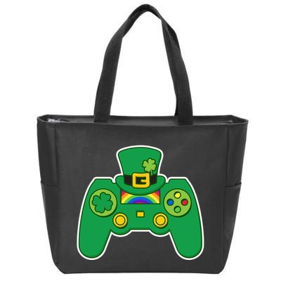 Lucky St Patrick's Day Video Game Controller Zip Tote Bag