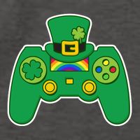 Lucky St Patrick's Day Video Game Controller Vector Backpack