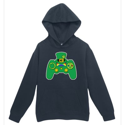 Lucky St Patrick's Day Video Game Controller Urban Pullover Hoodie