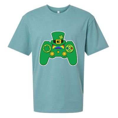 Lucky St Patrick's Day Video Game Controller Sueded Cloud Jersey T-Shirt