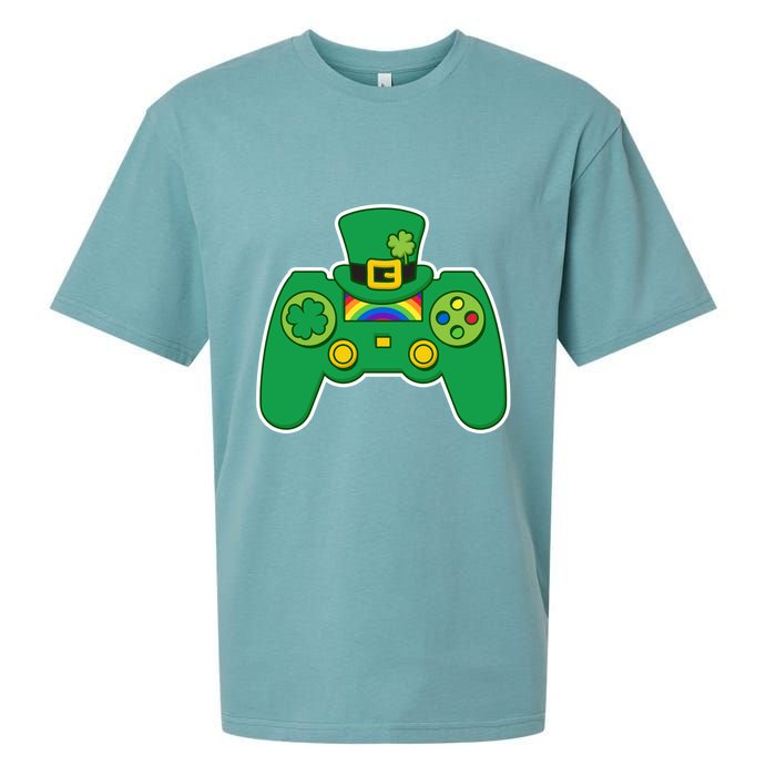 Lucky St Patrick's Day Video Game Controller Sueded Cloud Jersey T-Shirt