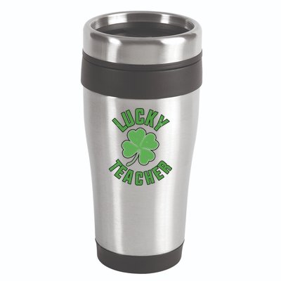 Lucky Teacher St. Patrick's Day 16oz Travel Tumbler