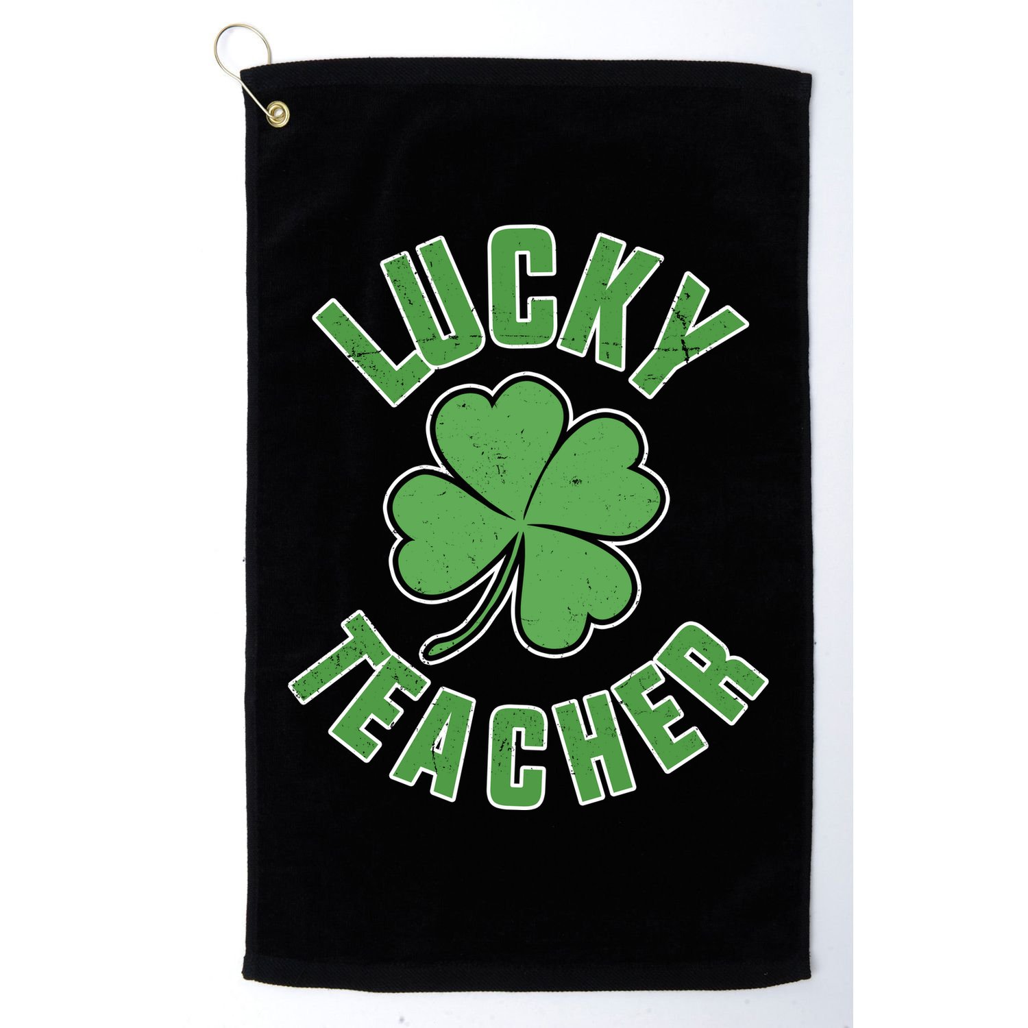 Lucky Teacher St. Patrick's Day Golf Towel