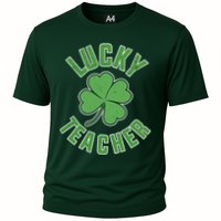 Lucky Teacher St. Patrick's Day Cooling Performance Crew T-Shirt