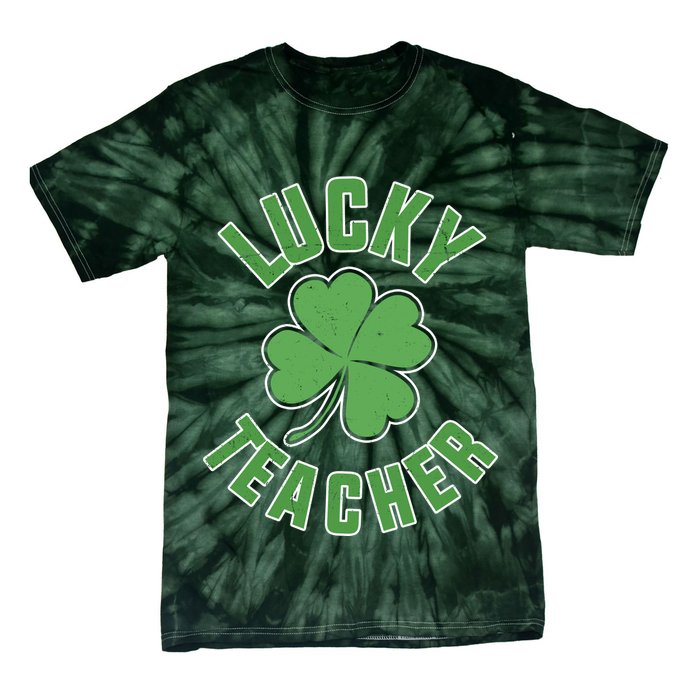 Lucky Teacher St. Patrick's Day Tie-Dye T-Shirt