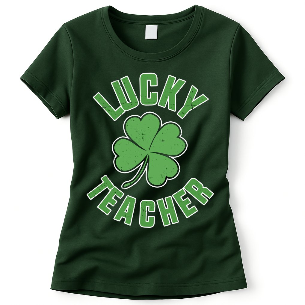 Lucky Teacher St. Patrick's Day Womens T-Shirt