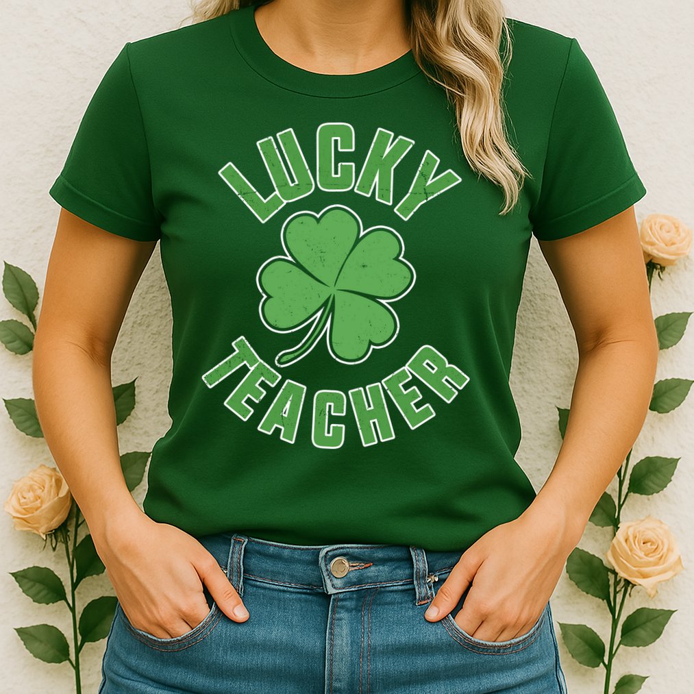 Lucky Teacher St. Patrick's Day Womens T-Shirt