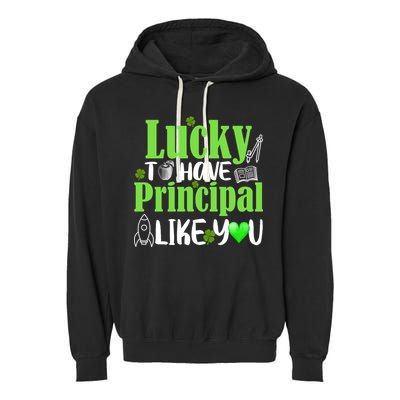 Lucky to Have Principal Like You Garment-Dyed Fleece Hoodie